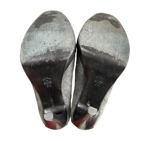 Tory Burch Hamila Lace Up Booties Suede Leather High Heel Platform Ankle Boots - Picture 9 of 10